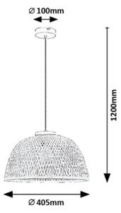 Rabalux 72025 - Lustr na lanku RATTAN 1xE27/25W/230V ratan
