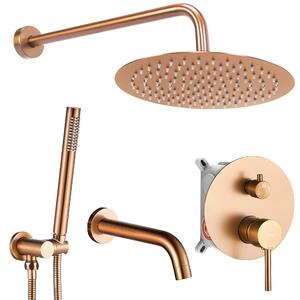 Podomítková koupelnová sada REA LUNGO Copper Brush + BOX