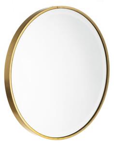 3198 Nástěnné zrcadlo 40 x 2,8 x 40 cm Sklo Zlatá Hliník