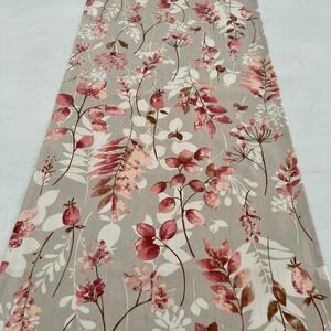 Běhoun ubrus 135x40 cm Růžové listy