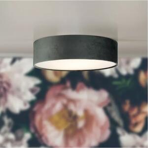 Searchlight 23298-2GY Stropní sametový lustr VELVET ŠEDÝ, průměr 38cm