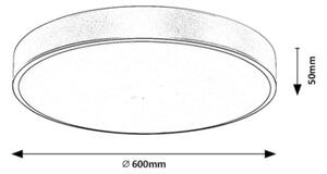 Rabalux 71038 -LED Stmívatelné stropní svítidlo TESIA LED/60W/230V 3000-6000K+DO