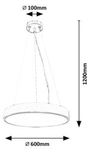 Rabalux 71041 - LED Stmívatelný lustr na lanku TESIA LED/60W/230V černá + DO