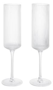 Sklenice Ripple Champagne Clear – set 2 ks
