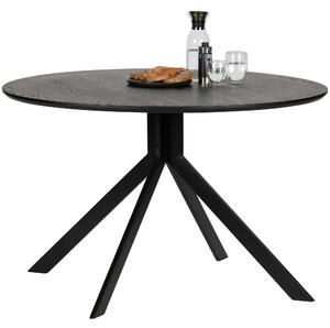 Jídelní stůl BRUNO černý kulatý Ø120 cm WOOOD
