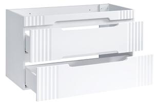 COMAD Závěsná skříňka pod umyvadlo - FIJI 82-120 white, šířka 120 cm, matná bílá