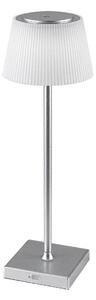 Rabalux 76013- LED Stmívatelná nabíjecí stolní lampa TAENA 4W/3,7V IP44 stříbrná