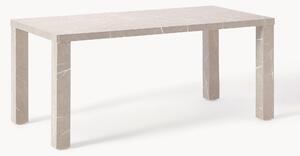 Jídelní stůl v mramorovém vzhledu Carl, 180 x 90 cm