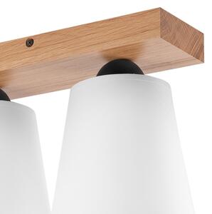 Přisazený lustr LULA 2xE27/60W/230V dub