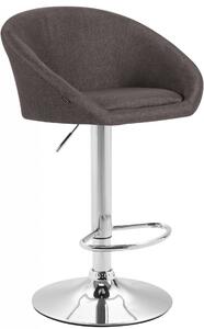Barová židle Miami V2 ~ látka - Tmavě šedá