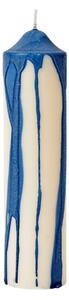 Svíčka Dryp Pillar Deep Blue 20 cm