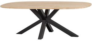 Jídelní stůl TABLO dub ovál 220x 90 cm (křížová noha) WOOOD