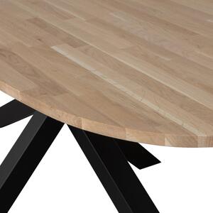 Jídelní stůl TABLO dub ovál 220x 90 cm (křížová noha) WOOOD