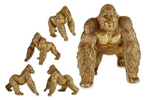 Gift Decor Dekorativní postava Gorila Zlatá Pryskyřice (30 x 35 x 44 cm)