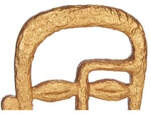 Gift Decor Dekorativní postava Tvář Zlatá 19,5 x 38 x 10,5 cm (4 kusů)