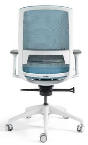 Kancelářská ergonomická židle BESTUHL J17 WHITE — více barev Modrá
