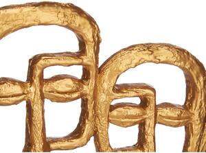 Gift Decor Dekorativní postava Tvář Zlatá 27 x 32,5 x 10,5 cm (4 kusů)