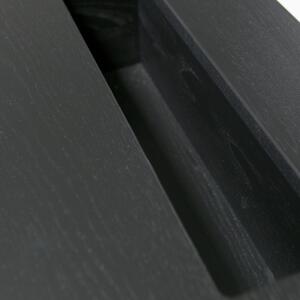 Odkládací stůl JULIUS černá 126cm WOOOD