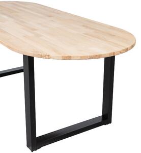 Jídelní stůl TABLO dub světlý oválný 220x 90 cm (U noha) WOOOD