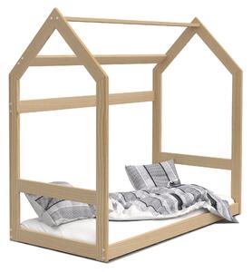 BabyBeds Dětská postel domeček bez zábrany borovice Velikost postele: 160x80 cm