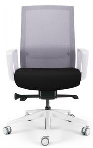 Kancelářská ergonomická židle BESTUHL S27 WHITE — více barev, snímatelný potah Šedá