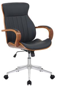 Kancelářská Židle Melilla ~ dřevo ořech - Černá