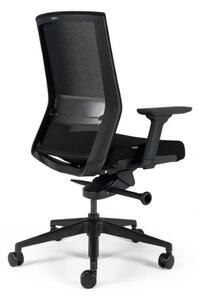 Kancelářská ergonomická židle BESTUHL S27 BLACK — více barev, snímatelný potah Šedá