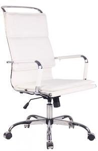 Kancelářská židle Bedford ~ koženka - Bílá