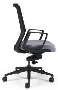 Kancelářská ergonomická židle BESTUHL S27 BLACK — více barev, snímatelný potah Černá