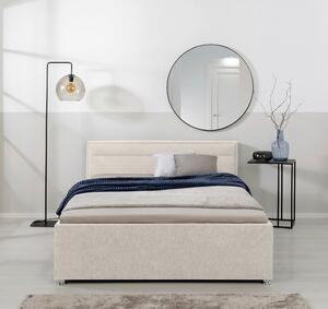 ČALOUNĚNÁ POSTEL, 140/200 cm, přírodní barvy MID.YOU - Postele s úložným prostorem, Online Only