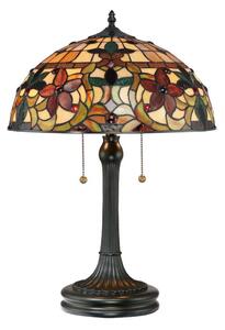 Quoizel QZ-KAMI-TL - Stolní lampa Tiffany KAMI 2xE27/60W/230V