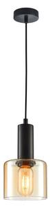 ITALUX PND-65342-1-BK+AMB - Lustr na lanku SANTIA 1xE27/40W/230V