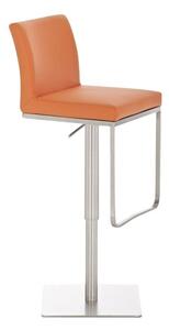 Barová židle Pamela nerez - Oranžová