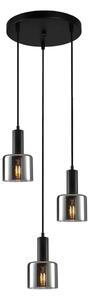 ITALUX PND-65342-3A-BK+SG - Lustr na lanku SANTIA 3xE27/40W/230V černá