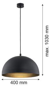 Argon 8242 - Lustr na lanku BONITA 1xE27/15W/230V černá