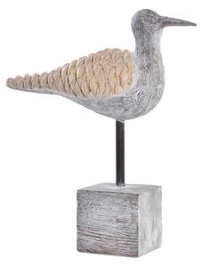 Dekorativní postava DKD Home Decor Šedý Přírodní Pták Středomoří 23 x 9 x 26,7 cm