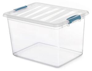 Multifunkční box Domopak Living Katla S držadly Transparentní 20 L Polypropylen (39 x 29 x 25,5 cm)