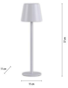 Leuchten Direkt 19250-16-LED Venkovní nabíjecí lampa EURIA LED/3W/5V IP54 bílá