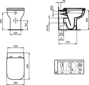 Ideal Standard i.Life A WC sedátko softclose, bílá T453101