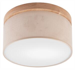 Brilagi - LED Stropní svítidlo BELLADONNA 1xE27/15W/230V pr. 30 cm béžová/dub