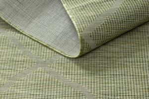Balta Kusový koberec Sisalový PATIO 3075 Romby zelený béžový Rozměr: 78x150 cm