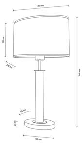Spot-Light 7017400211524 - Stolní lampa MERCEDES 1xE27/40W/230V dub