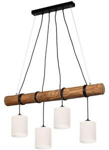 Spot-Light 85941404 - Lustr na lanku ULMO 4xE27/25W/230V borovice
