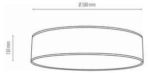 Spot-Light 47915802 - Stropní svítidlo BOHO 4xE27/25W/230V pr. 58 cm bílá