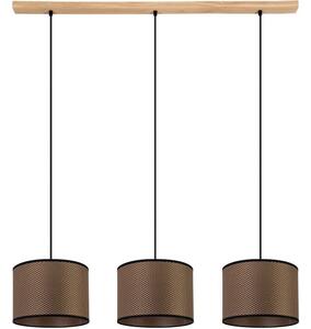 Spot-Light 1037400811551 - Lustr na lanku BENITA 3xE27/40W/230V dub