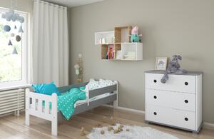 BabyBeds Dětská postel STAS Velikost postele: 160x80 cm, Barevné provedení: Šedá, Úložný prostor: Ne, bez úložného prostoru
