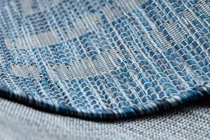 Balta Kusový koberec Sisalový PATIO 3071 Řecký vzor modrý béžový Rozměr: 136x190 cm