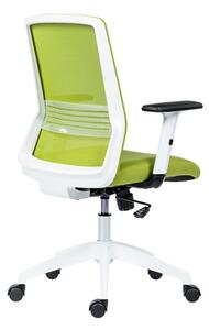 Kancelářská židle na kolečkách Antares NOVELLO WHITE – s područkami, více barev Zelená