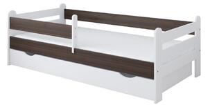 BabyBeds Dětská postel RYSIO Velikost postele: 180x80 cm, Barevné provedení: Ořech, Úložný prostor: Ano, s úložným prostorem