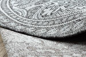Balta Kulatý koberec SISAL LOFT 21193 slonová kost / stříbrný / šedý Rozměr: průměr 120 cm